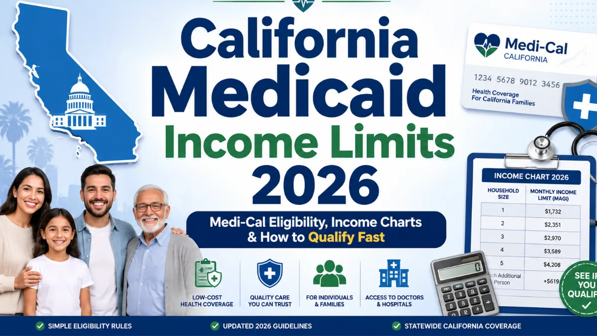 Medicaid income limits in California