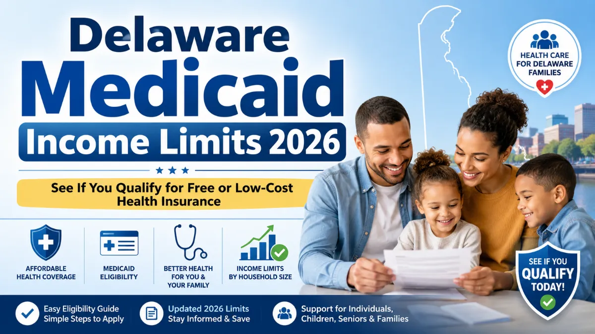 Medicaid income limits in Delaware 2026