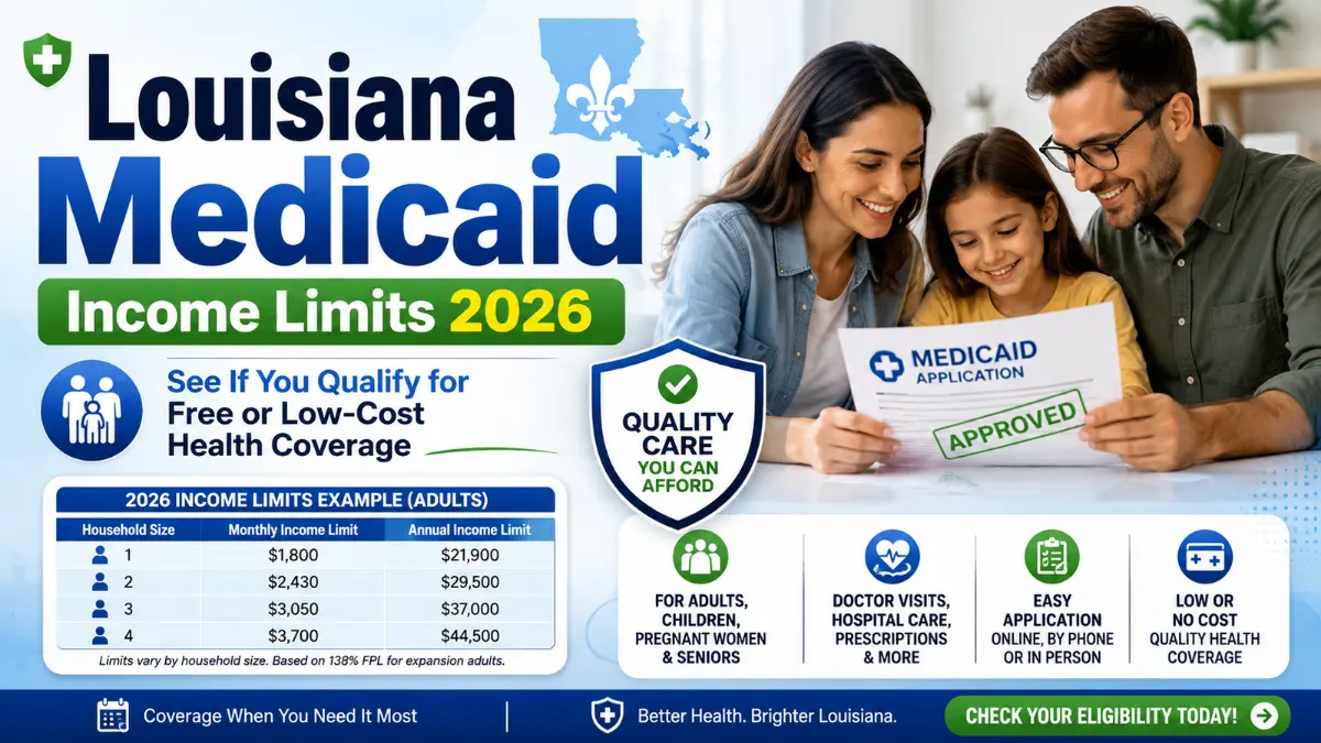 Medicaid income limits in Louisiana