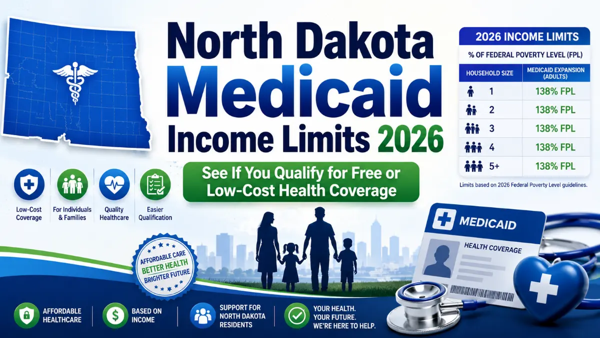 Medicaid income limits in North Dakota