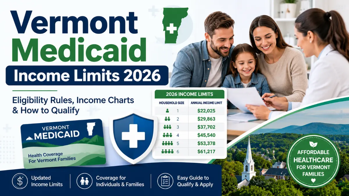 Medicaid income limits in Vermont