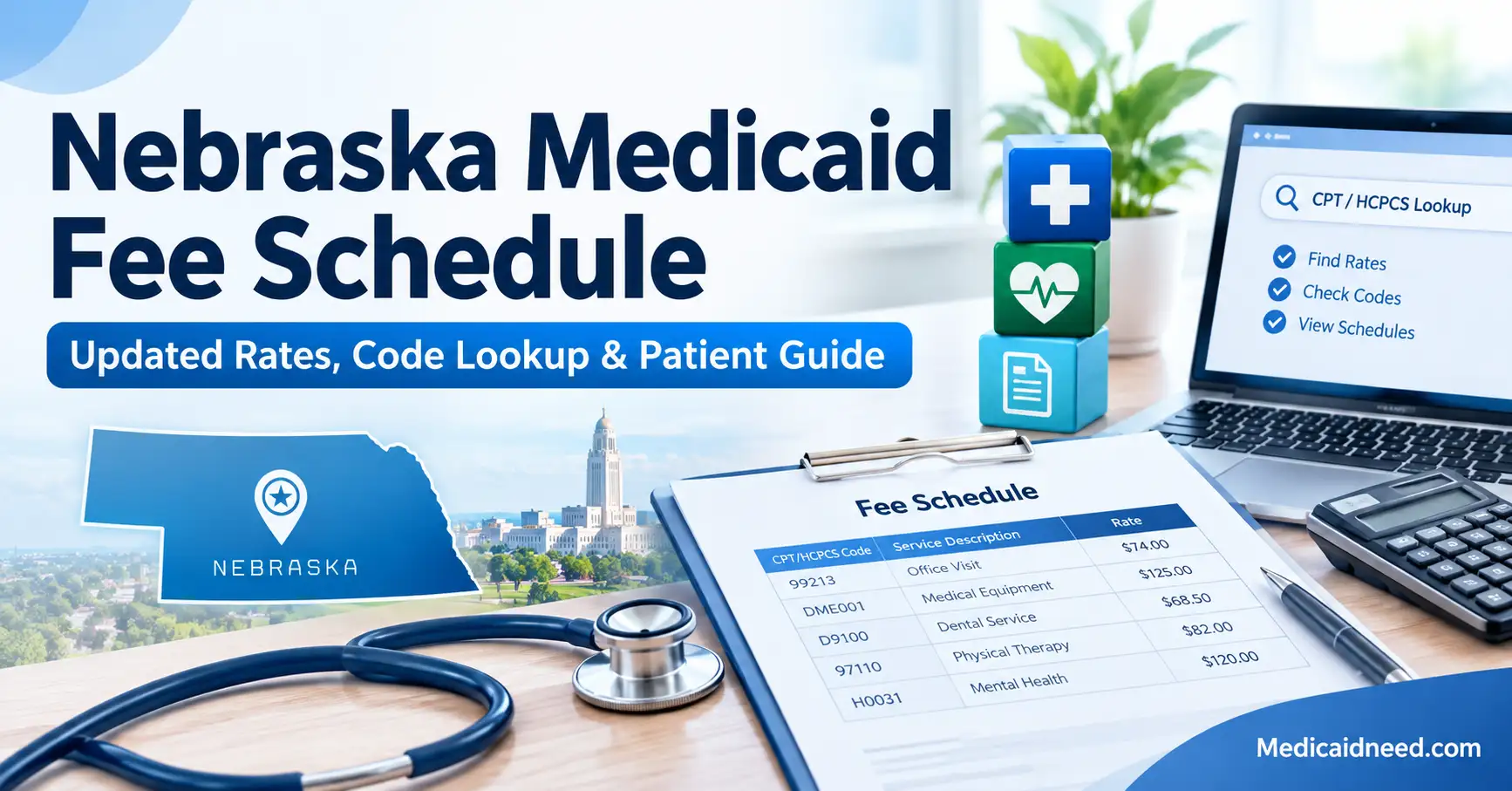 Medicade Fee Schedule in Nebraska