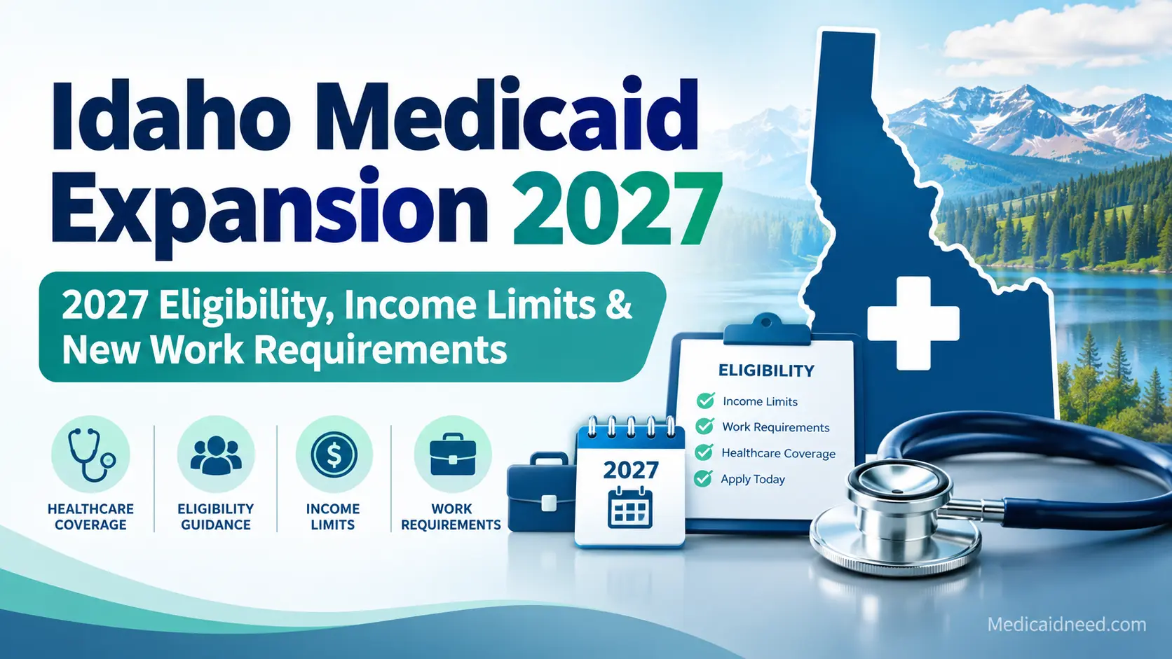 Idaho Medicaid Expansion 2027 eligibility, income limits, and new work requirements.